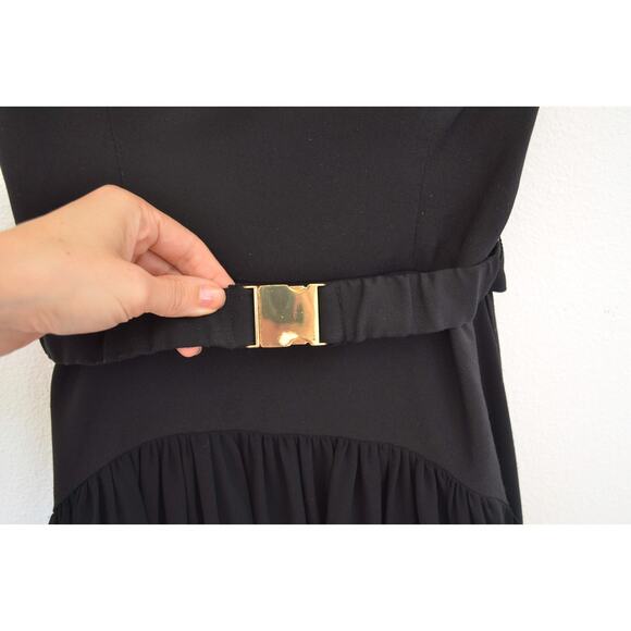 Anthropologie Hutch Carmel Strapless Belted Drop Waist Maxi Dress 0 - Picture 5 of 8